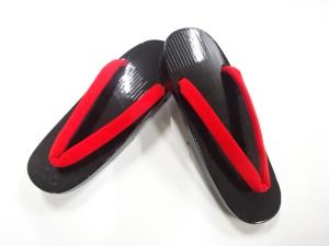 未使用品　漆塗り桐下駄(24センチ)